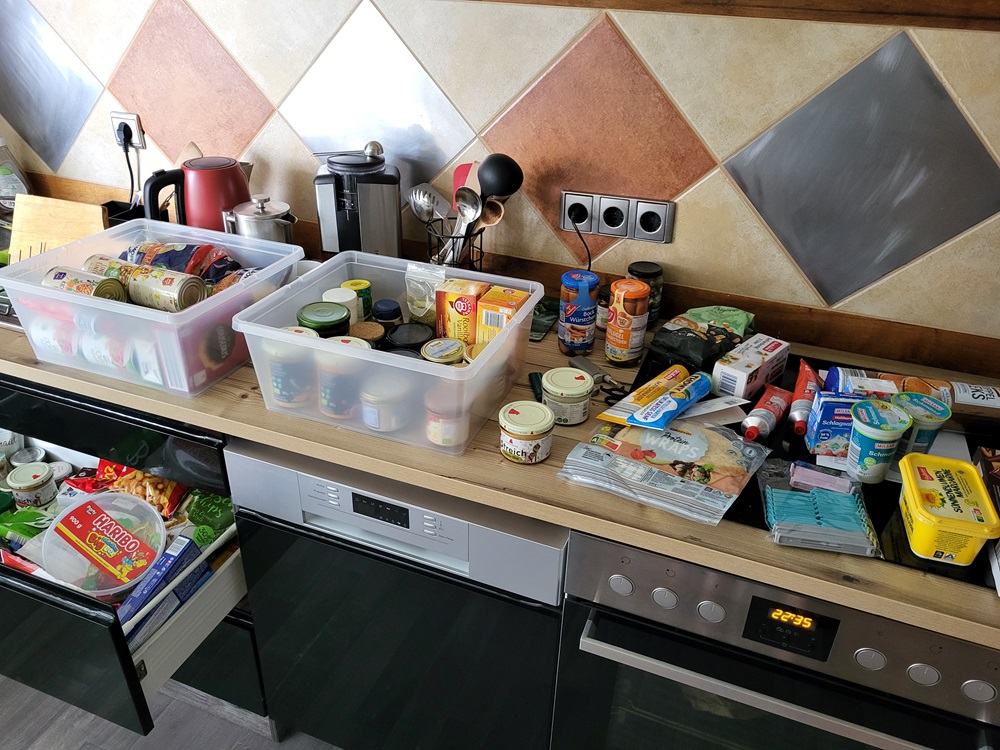 Ein Teil der Lebensmittel in 2024